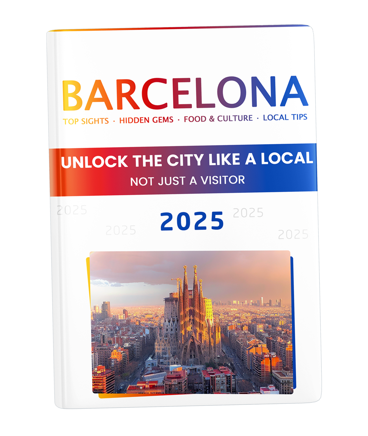 The BCN Guide book cover with rainbow